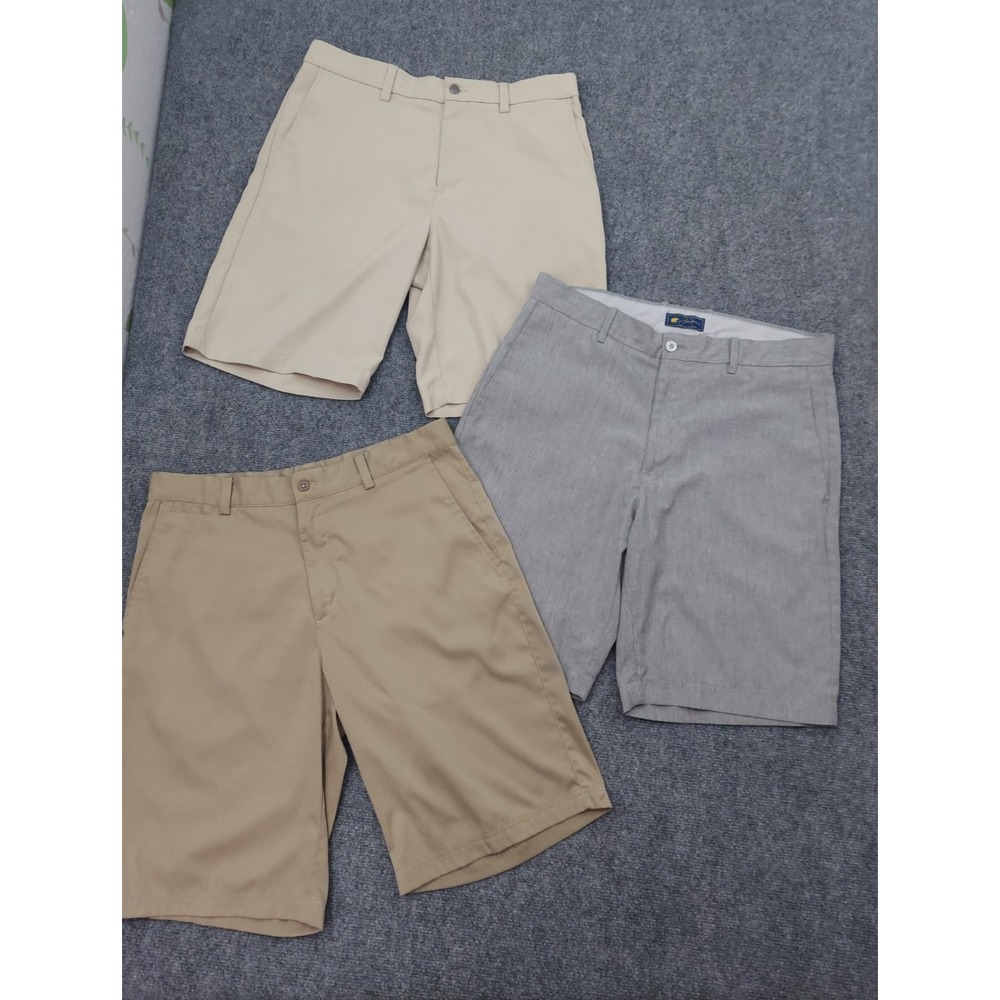 Lot 3 NIKE JACK NICKLAUS CALLAWAY Golf Shorts Mens 32 Flat Front Bermuda Outdoor